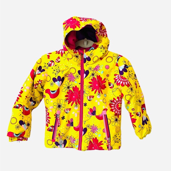 Obermeyer Other - Obermeyer Kids 6 Arielle Colorful Zipper Ski Snowboard Jacket w/ Hood Sz 6 EUC